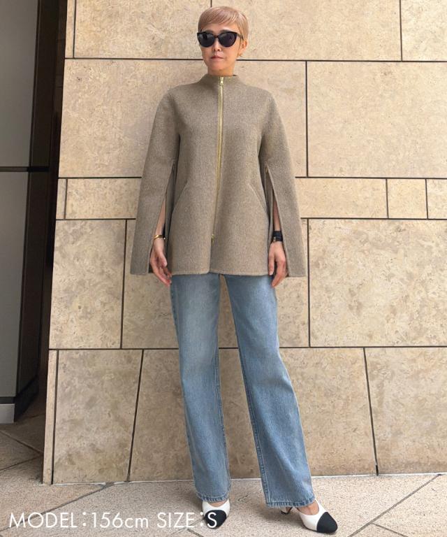 ウールカシミヤオープンスリーブコート_ugc26aw-co03