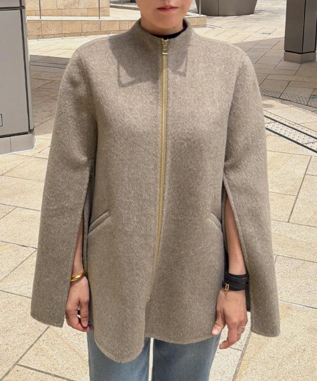 ウールカシミヤオープンスリーブコート_ugc26aw-co03