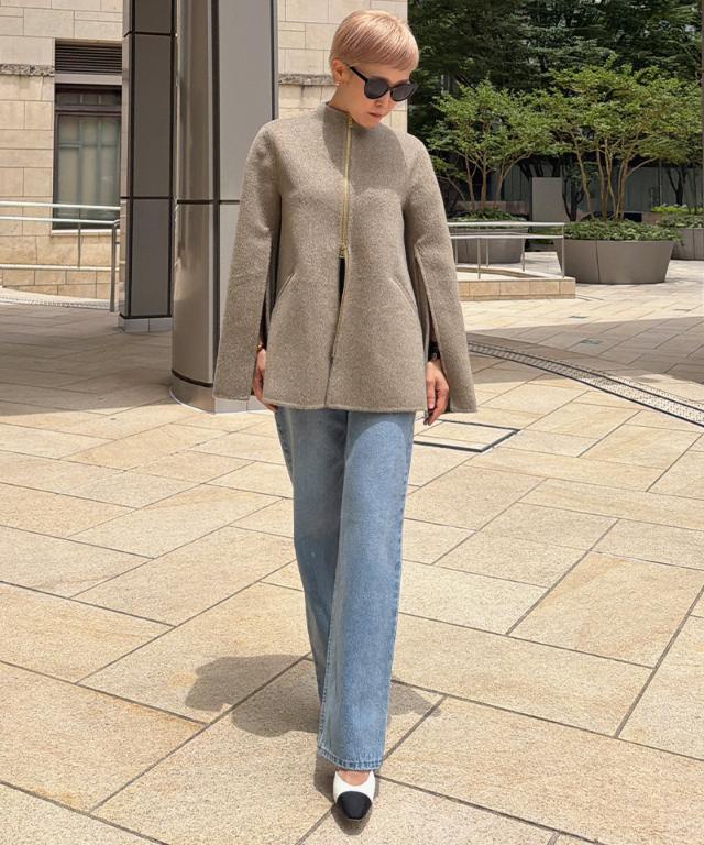 ウールカシミヤオープンスリーブコート_ugc26aw-co03