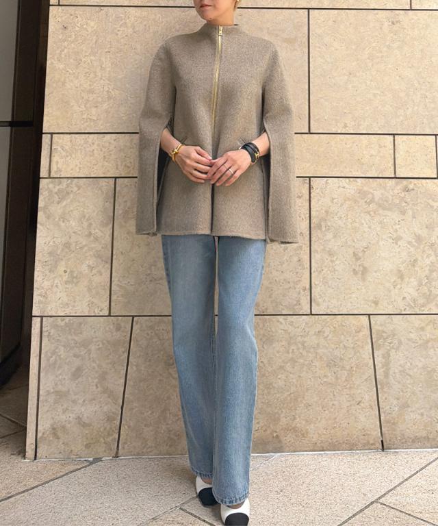ウールカシミヤオープンスリーブコート_ugc26aw-co03