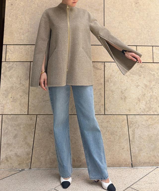 ウールカシミヤオープンスリーブコート_ugc26aw-co03
