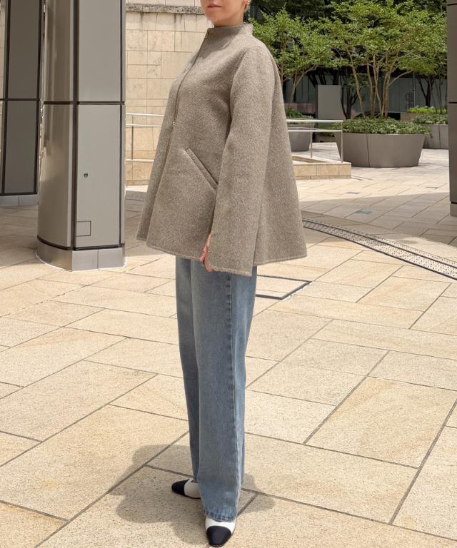ウールカシミヤオープンスリーブコート_ugc26aw-co03