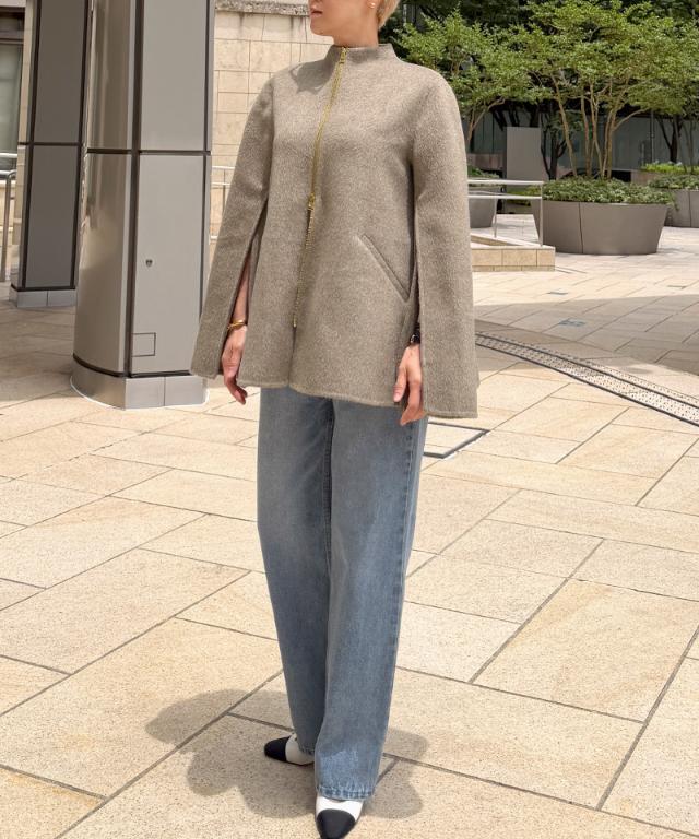 ウールカシミヤオープンスリーブコート_ugc26aw-co03