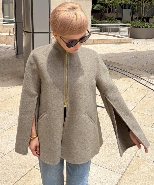 ウールカシミヤオープンスリーブコート_ugc26aw-co03