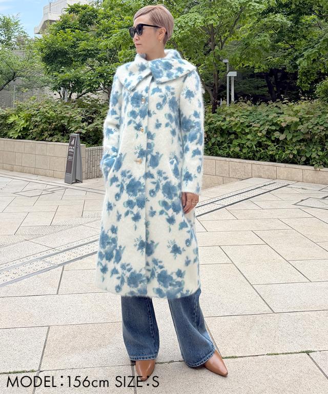 ウールカシミヤシャギーフラワーコート_ugc26aw-co04