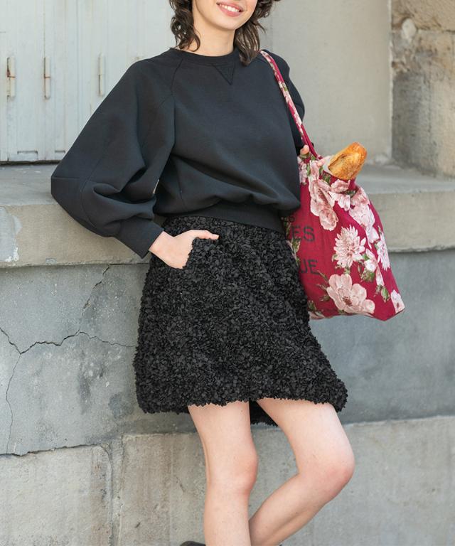 フラワーレースミニスカート_ugc26aw-sk10