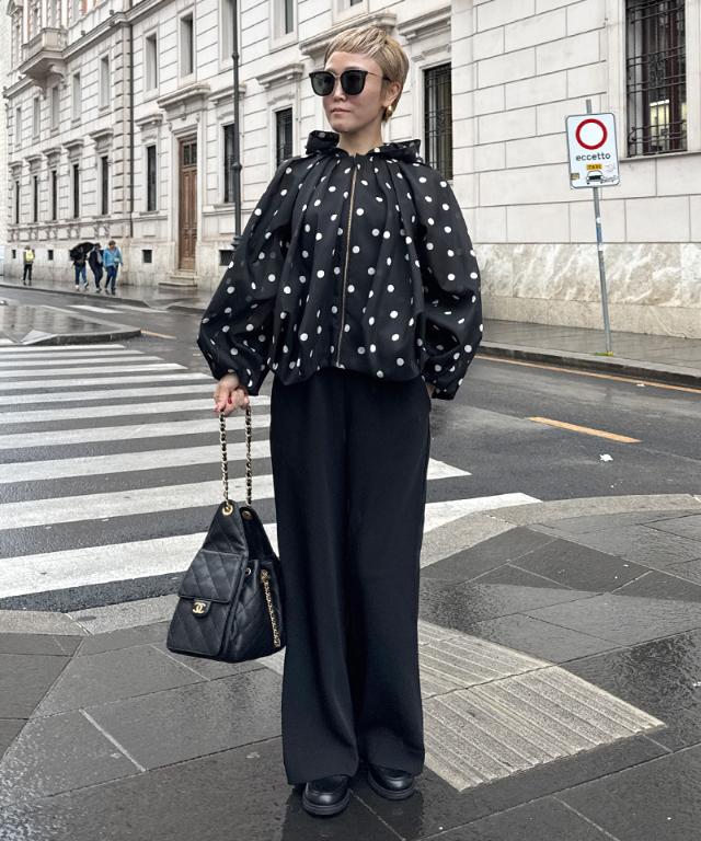 シアードットボリュームブルゾン（北陸生産生地）_ugc26ss-jk17