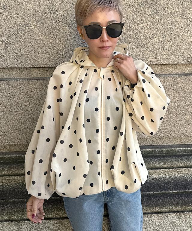 シアードットボリュームブルゾン（北陸生産生地）_ugc26ss-jk17