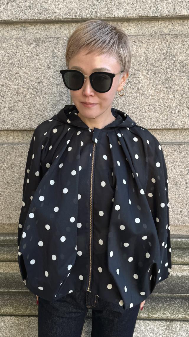 シアードットボリュームブルゾン（北陸生産生地）