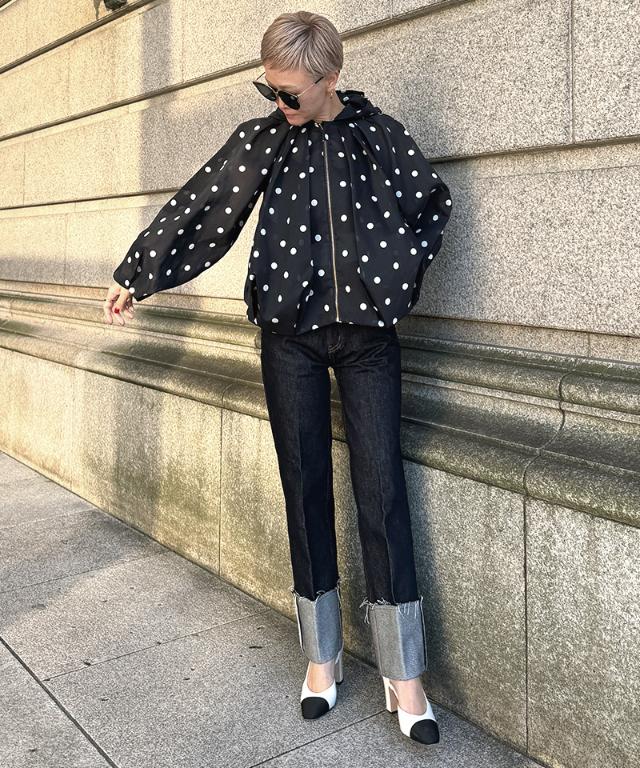 シアードットボリュームブルゾン（北陸生産生地）_ugc26ss-jk17