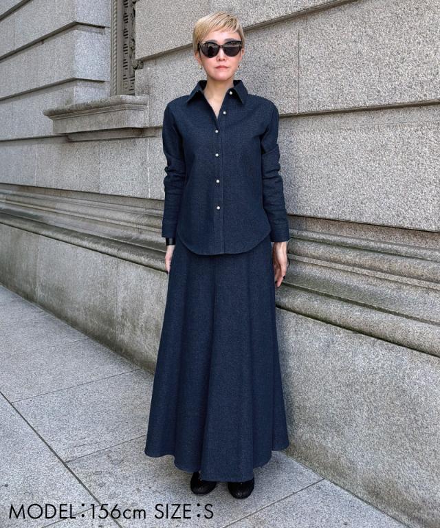 パールボタンデニムシャツ_ugc26ss-sh11