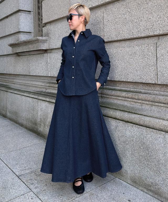 パールボタンデニムシャツ_ugc26ss-sh11