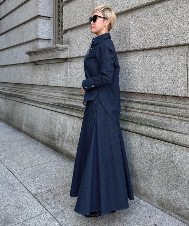 パールボタンデニムシャツ_ugc26ss-sh11