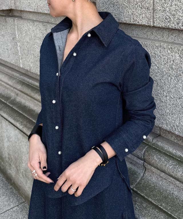 パールボタンデニムシャツ_ugc26ss-sh11