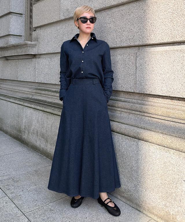 パールボタンデニムシャツ_ugc26ss-sh11