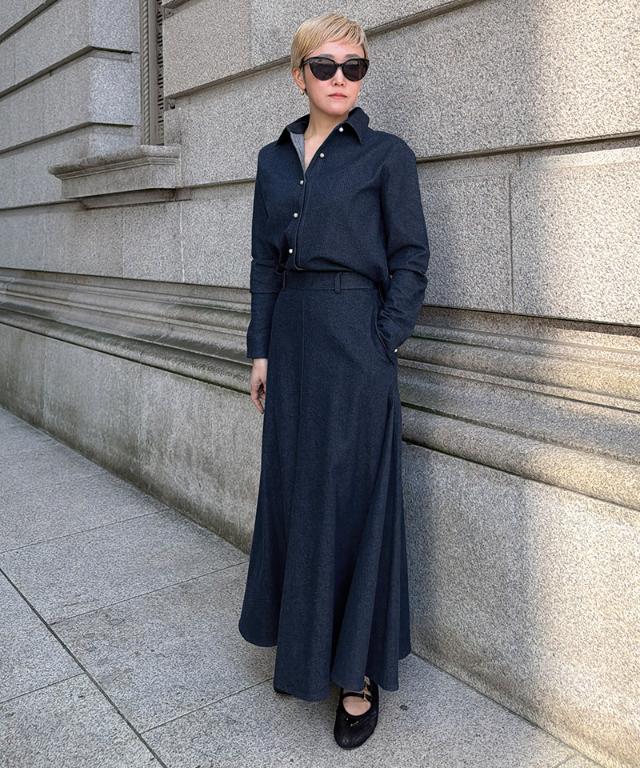 パールボタンデニムシャツ_ugc26ss-sh11