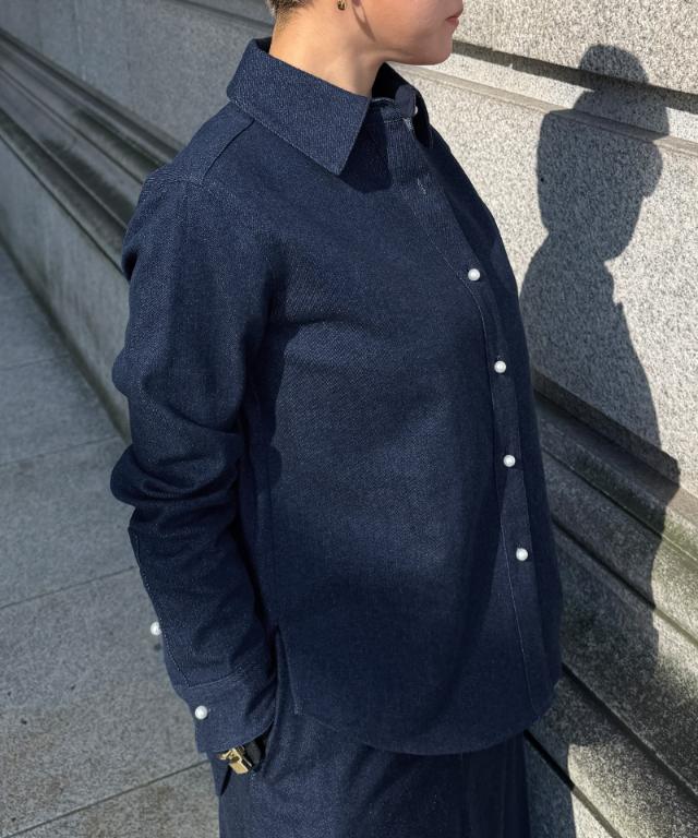 パールボタンデニムシャツ_ugc26ss-sh11