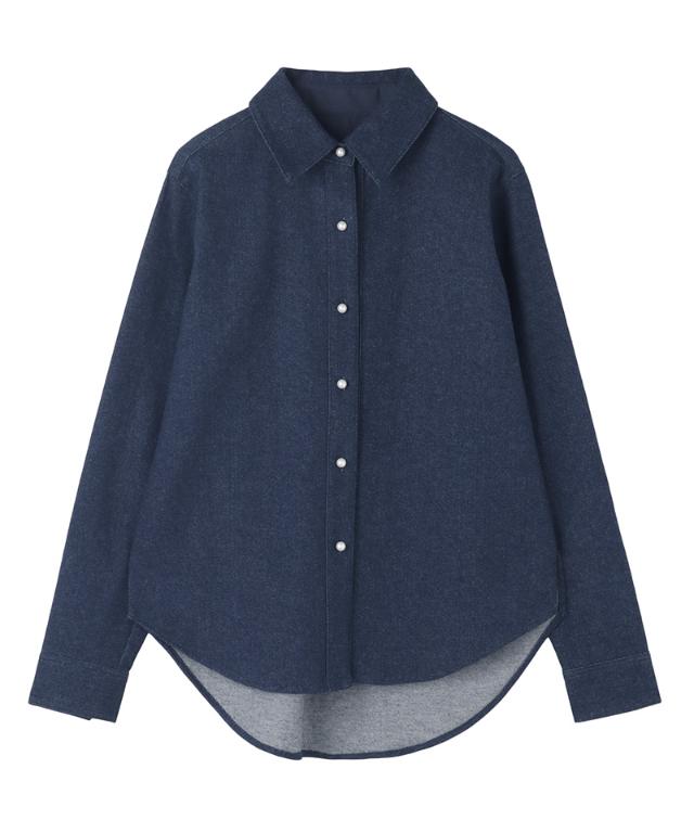 パールボタンデニムシャツ_ugc26ss-sh11
