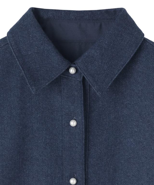 パールボタンデニムシャツ_ugc26ss-sh11