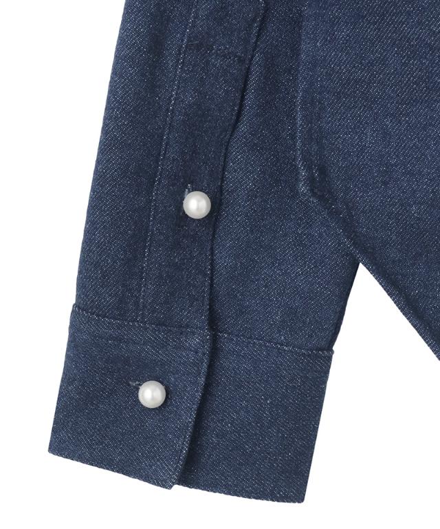 パールボタンデニムシャツ_ugc26ss-sh11