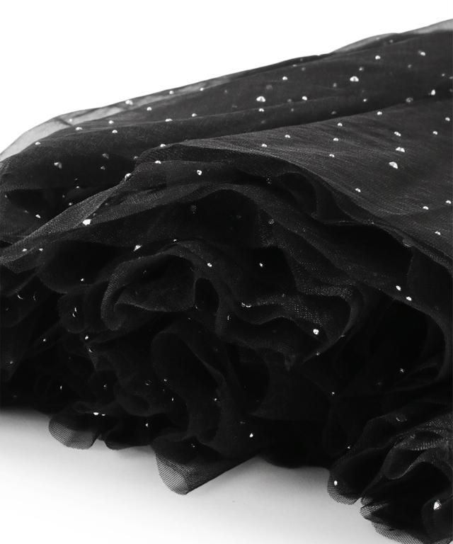 クリスタルチュールスカート_ugc26ss-sk01