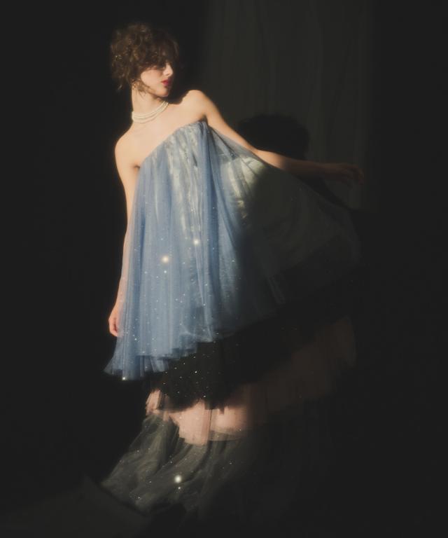 クリスタルチュールスカート_ugc26ss-sk01