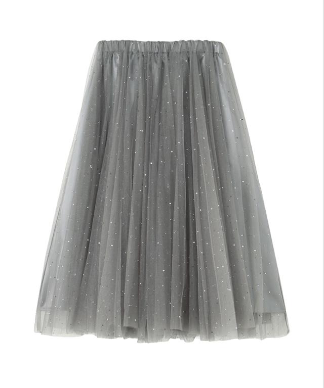 クリスタルチュールスカート_ugc26ss-sk01