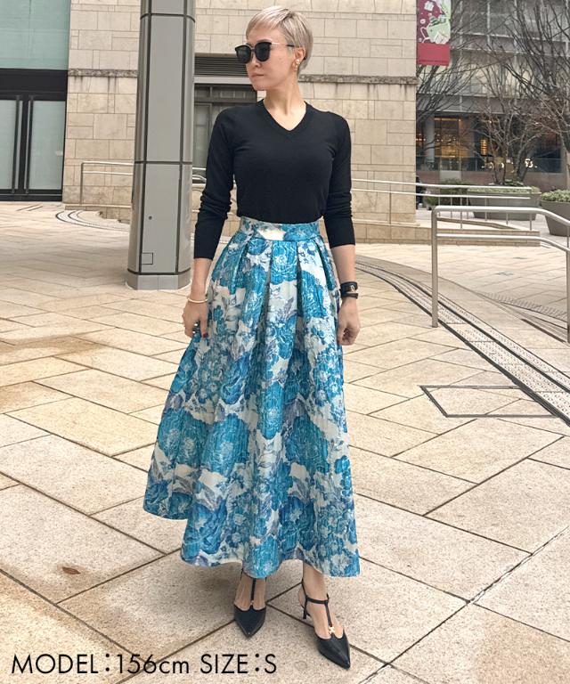 ジャガードドーリー立体スカート_ugc26ss-sk10