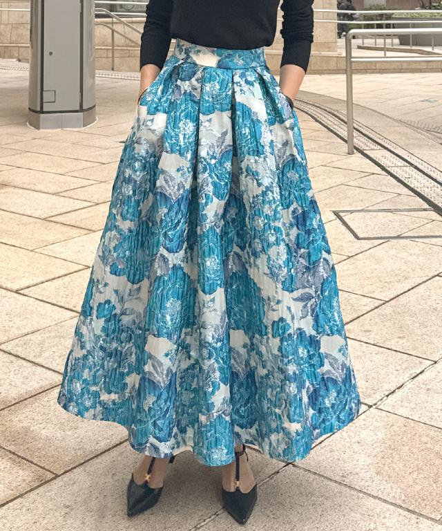 ジャガードドーリー立体スカート_ugc26ss-sk10