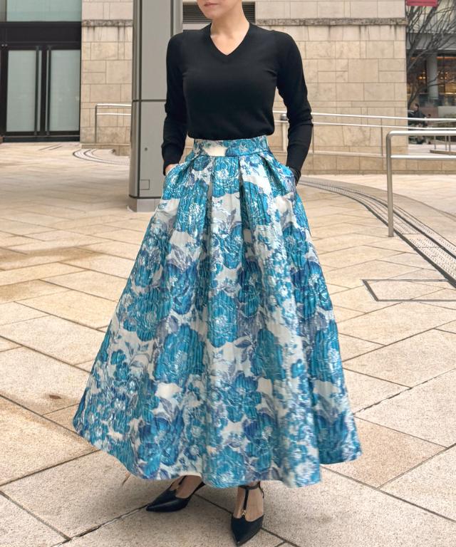 ジャガードドーリー立体スカート_ugc26ss-sk10