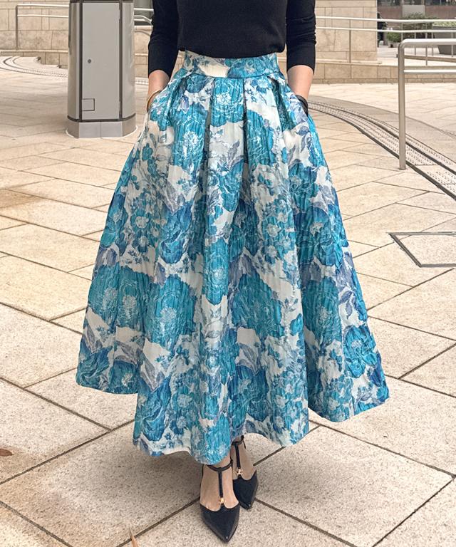 ジャガードドーリー立体スカート_ugc26ss-sk10