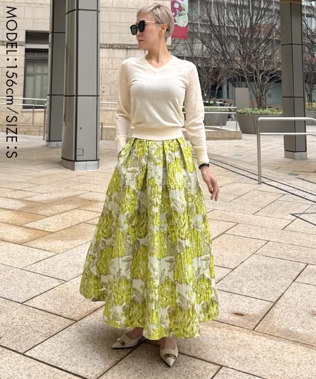 ジャガードドーリー立体スカート_ugc26ss-sk10