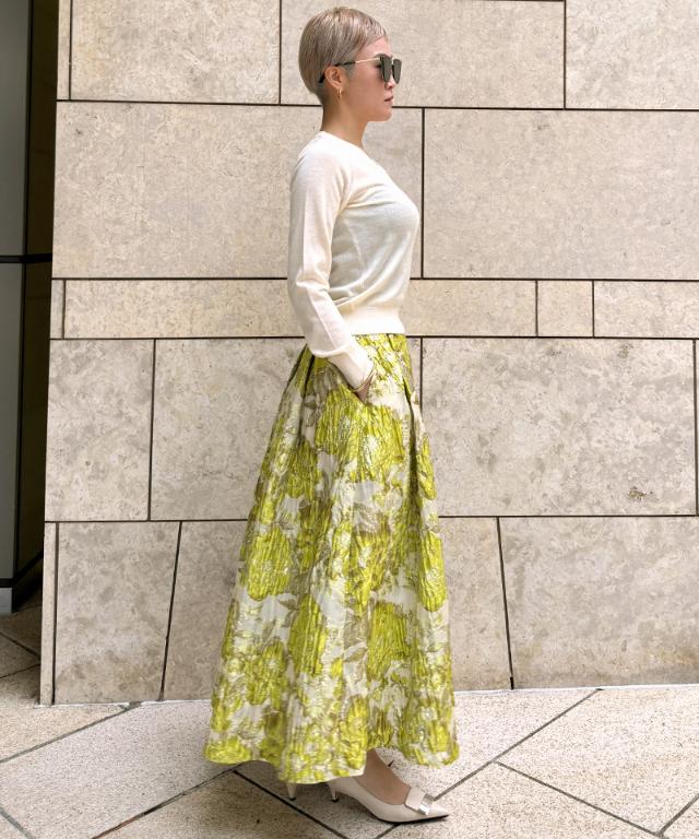 ジャガードドーリー立体スカート_ugc26ss-sk10