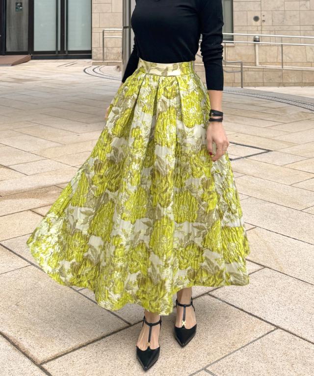 ジャガードドーリー立体スカート_ugc26ss-sk10