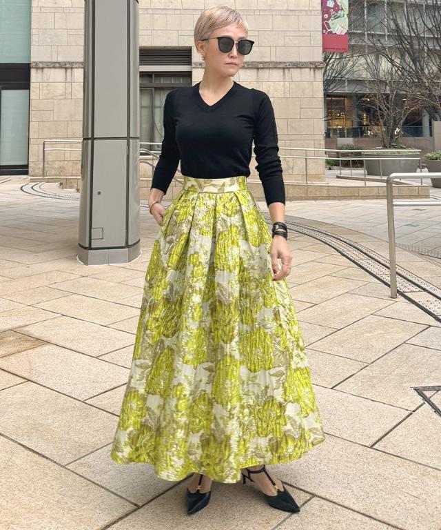 ジャガードドーリー立体スカート_ugc26ss-sk10