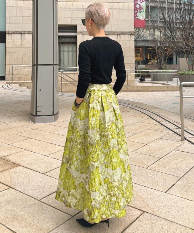 ジャガードドーリー立体スカート_ugc26ss-sk10