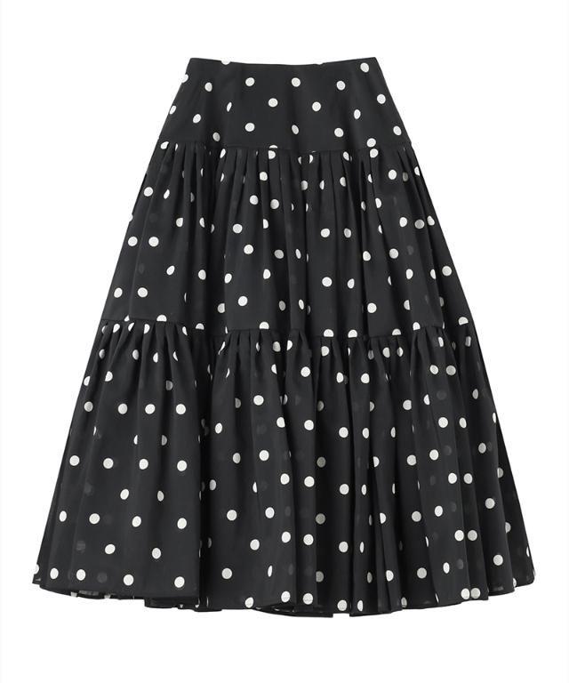 ラグジュアリードットタックスカート（北陸生産生地）_ugc26ss-sk13