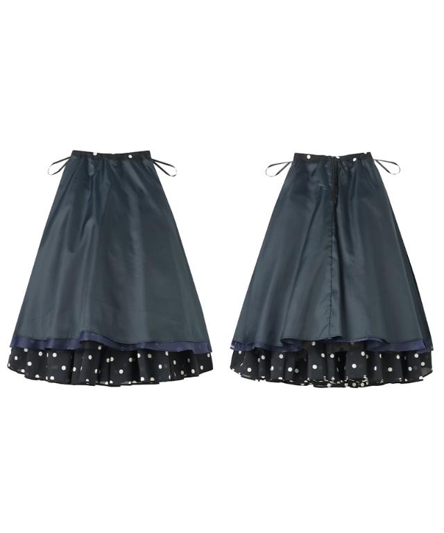 ラグジュアリードットタックスカート（北陸生産生地）_ugc26ss-sk13