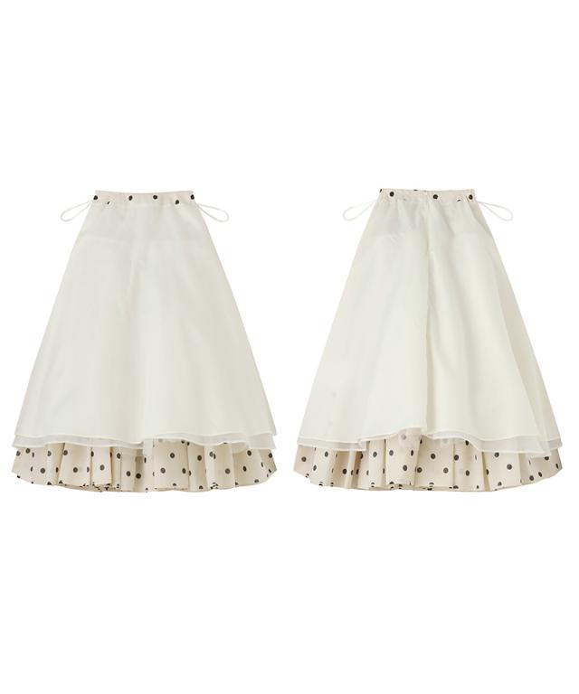 ラグジュアリードットタックスカート（北陸生産生地）_ugc26ss-sk13