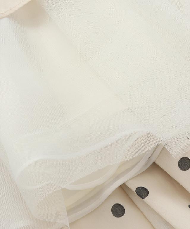 ラグジュアリードットタックスカート（北陸生産生地）_ugc26ss-sk13