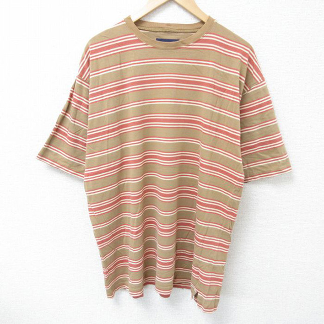 ボーダーTシャツ（茶）