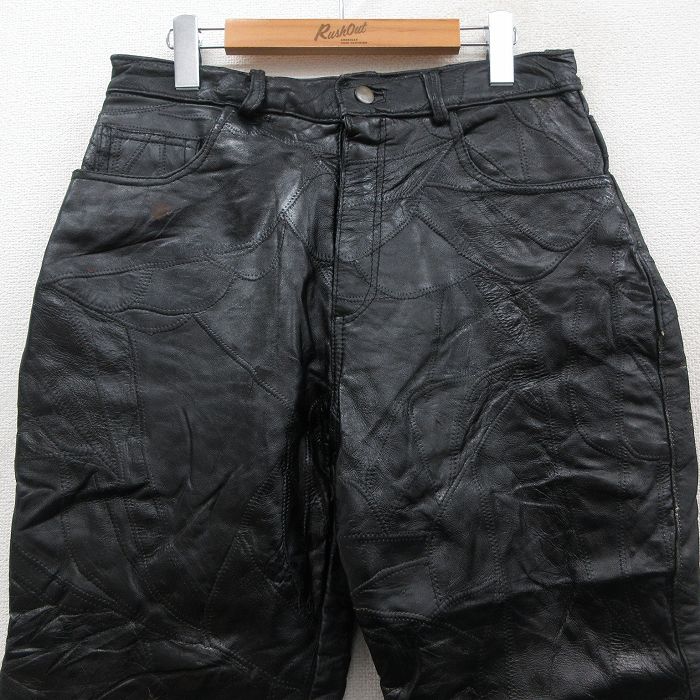レザーパンツ ブラック