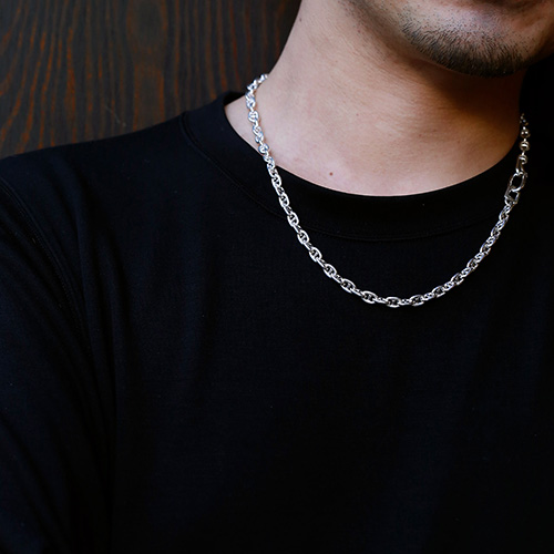 メンズアクセサリー ネックレス チェーンネックレス シンパシーオブソウル シルバー 