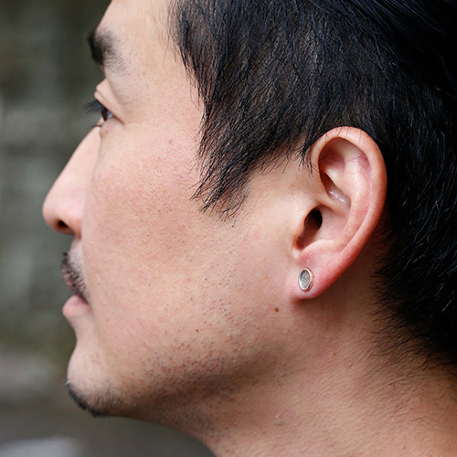 メンズアクセサリー リング スーマンダックワ シルバー ピアス 木目 メンズアクセサリー