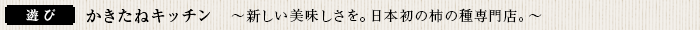 　かきたねキッチン　～新しい美味しさを。日本初の柿の種専門店。～