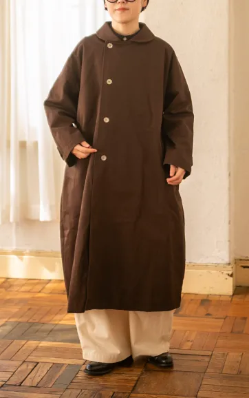 【aiさんmegさんコラボ】コットンラウンドカラーコート