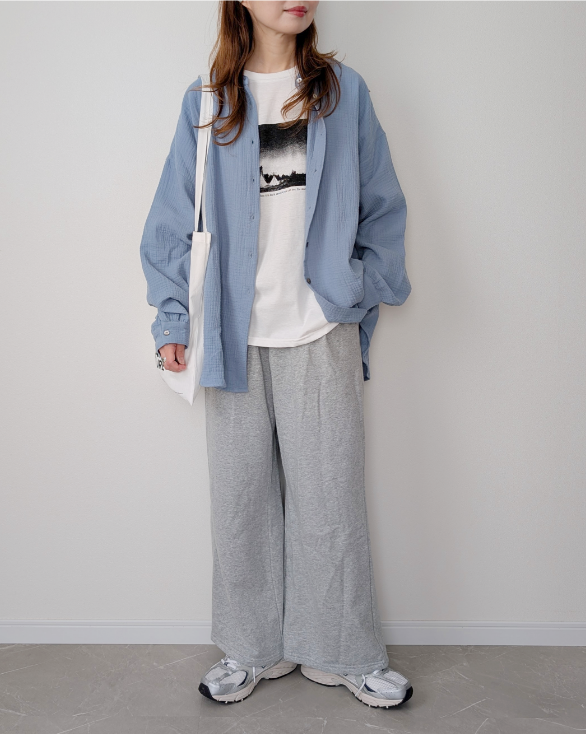 ダブルガーゼシャツ