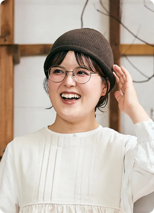 ウールニットどんぐり帽子