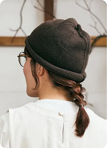 ウールニットどんぐり帽子