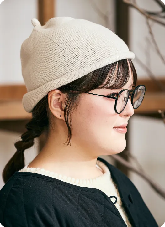 ウールニットどんぐり帽子